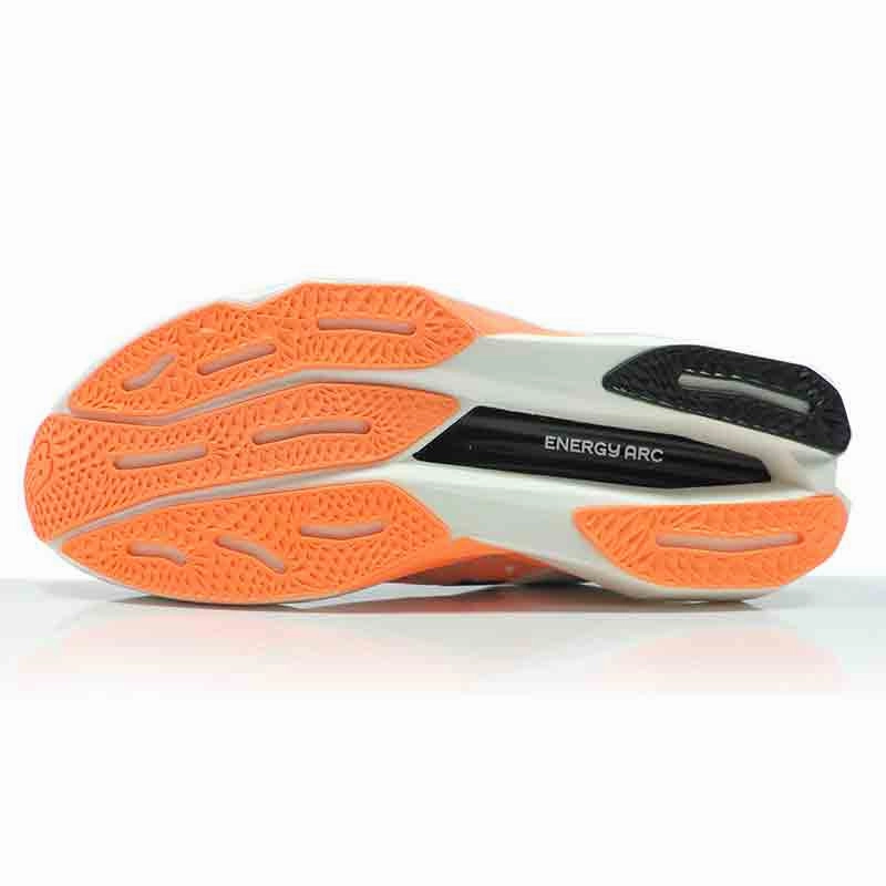 Cheap Carbon Plate Running Shoes New Balance FuelCell SuperComp Elite v4 Men's Running Shoe - White/Angora/Hot Mango