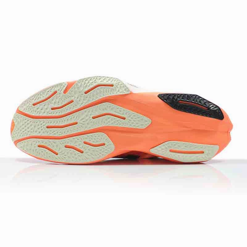 New Balance FuelCell SuperComp Elite v4 Men's Running Shoe - White/Angora/Hot Mango Running On Treadmill Shoes