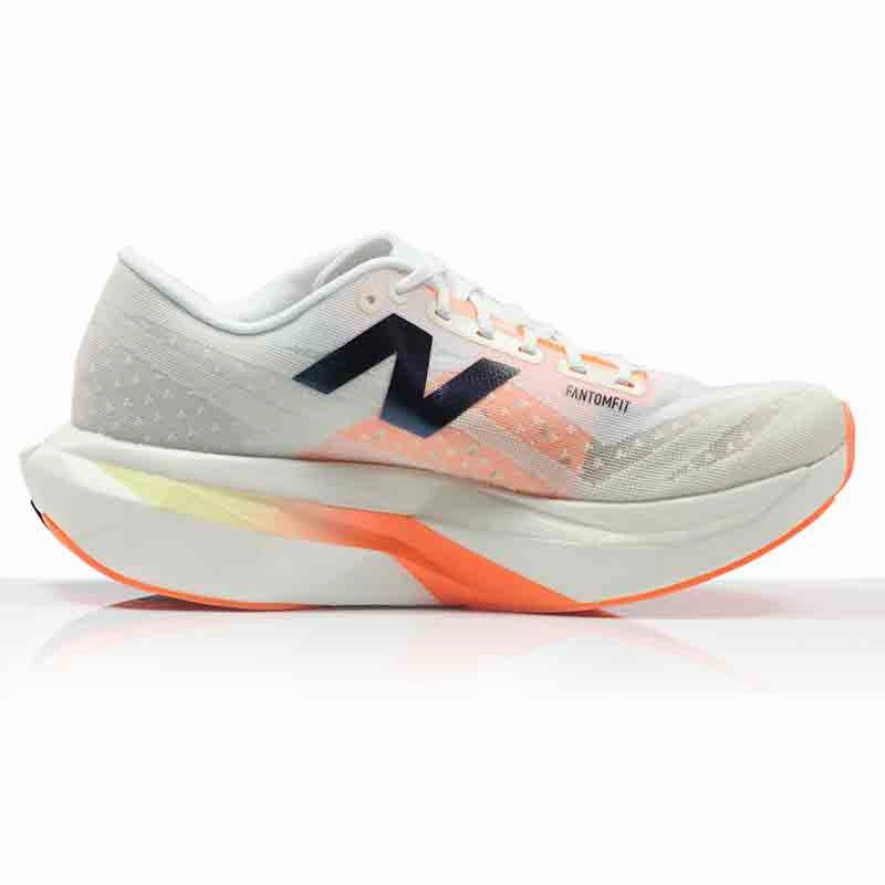 Running Shoes With Excellent Arch Support New Balance FuelCell SuperComp Elite v4 Men's Running Shoe - White/Angora/Hot Mango