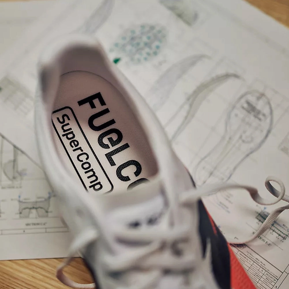 Good Running Shoes For Supination New Balance FuelCell SuperComp Elite v5 Men's Running Shoe - Urgent Red/White/Black