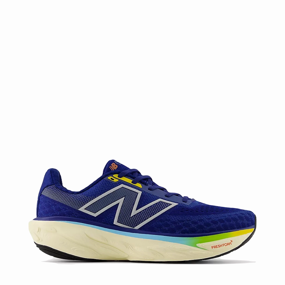 New Balance Men's Fresh Foam X 1080v14 Sneaker in Inkwell with Silver Metallic and Ginger Lemon New Balance Fresh Foam X860v14