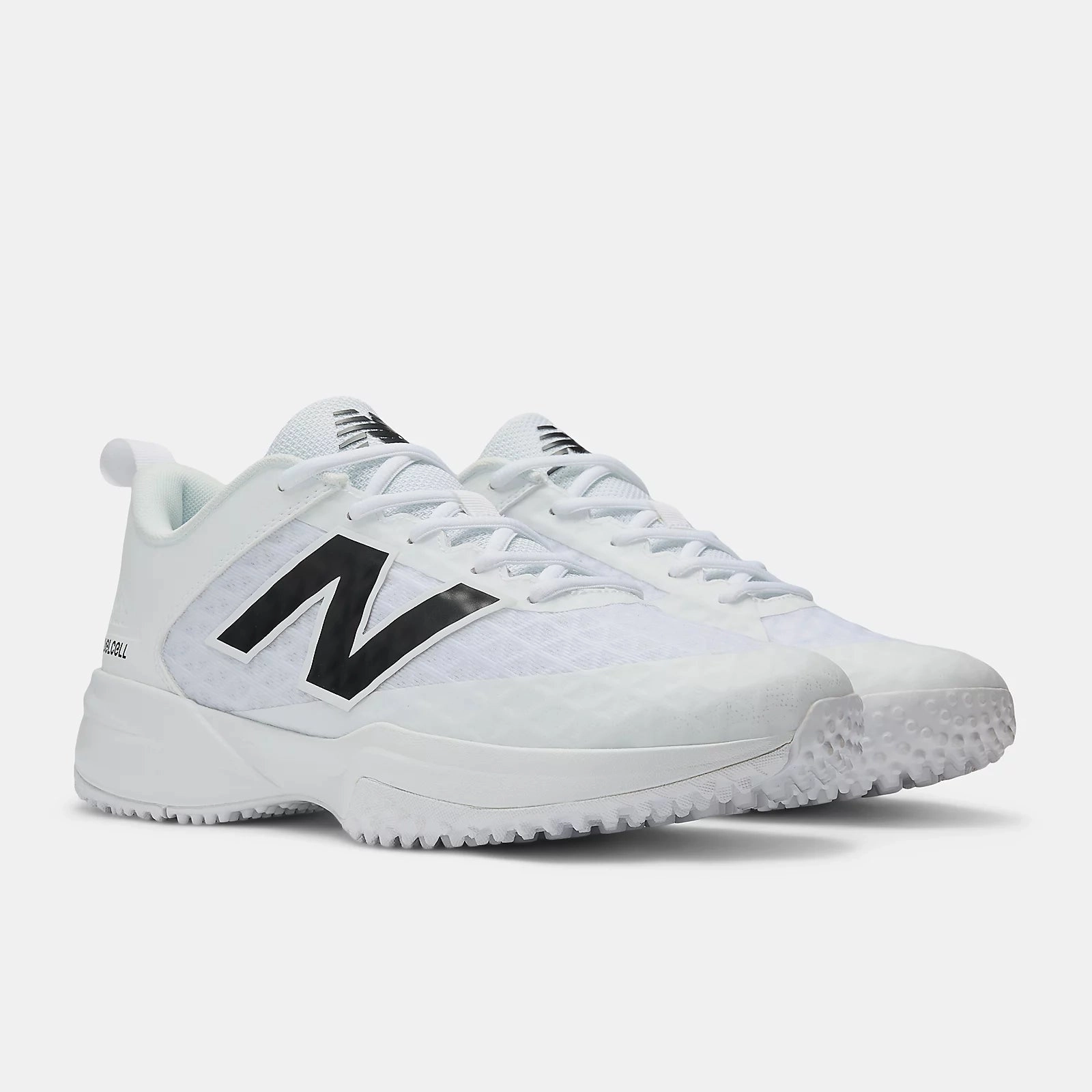 New Balance Men's Fuelcell 4040 v8 Turf Baseball Shoes - White/Black - T4040TW8 928 New Balance