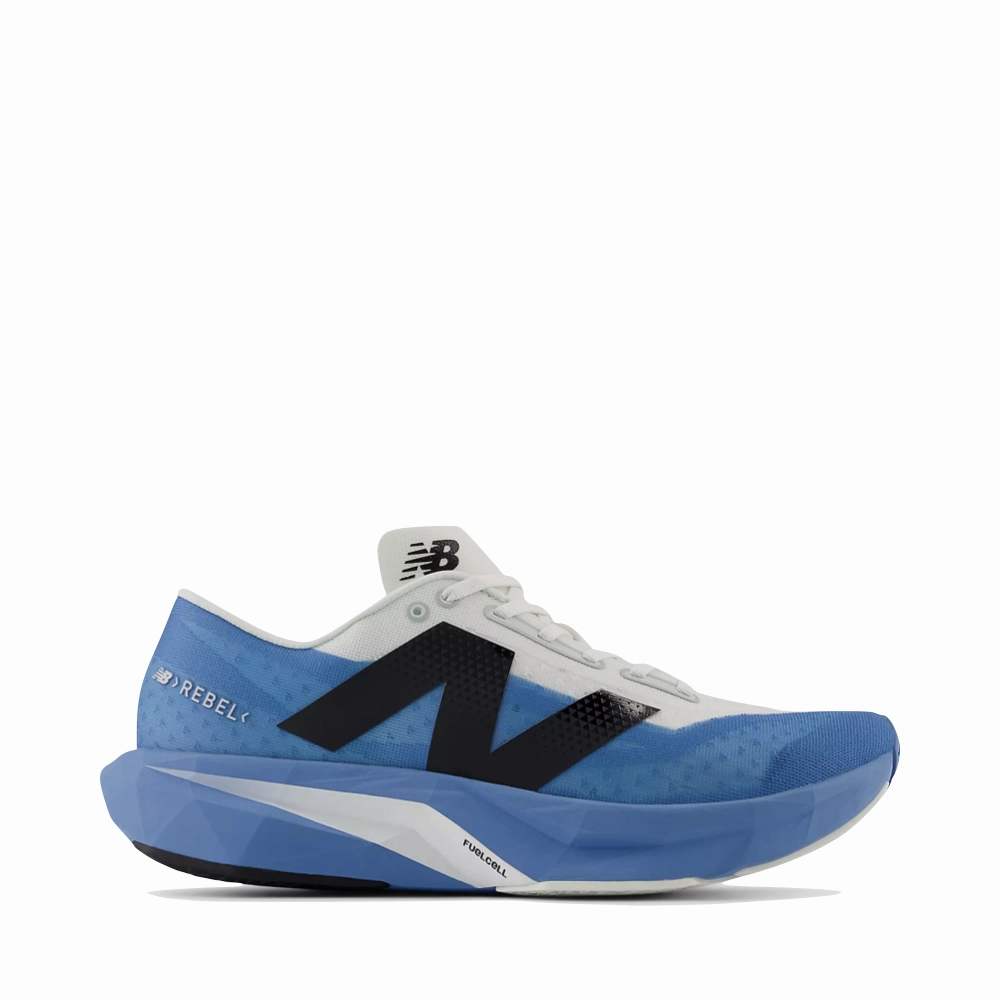 Pink New Balance Shoes Women New Balance Men's FuelCell Rebel v4 in Blue Laguna/Reflection/Black