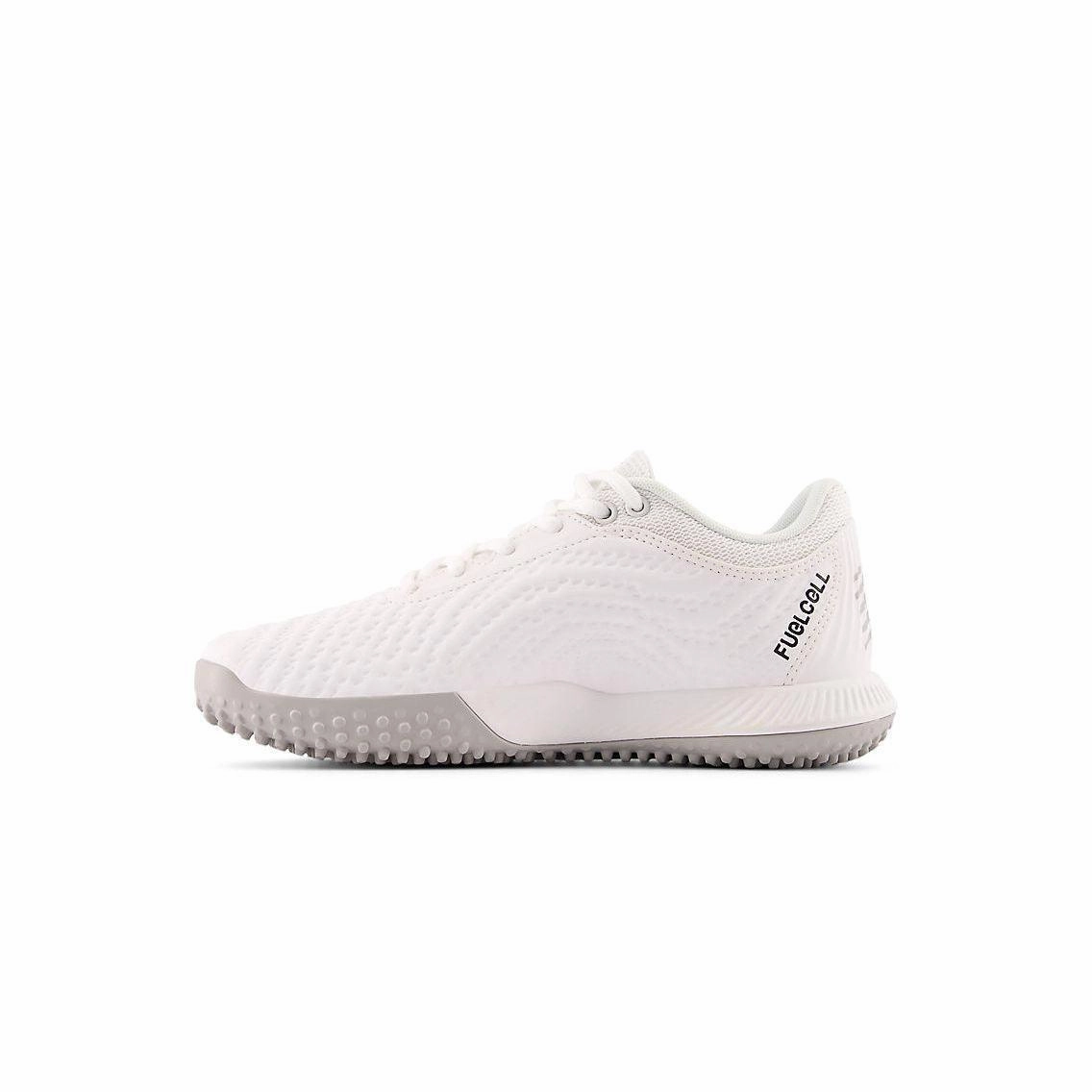 New Balance Outlet New Balance Women's FuelCell FUSE v4 Turf Trainer Softball Shoes - Optic White/Raincloud - STFUSEW4