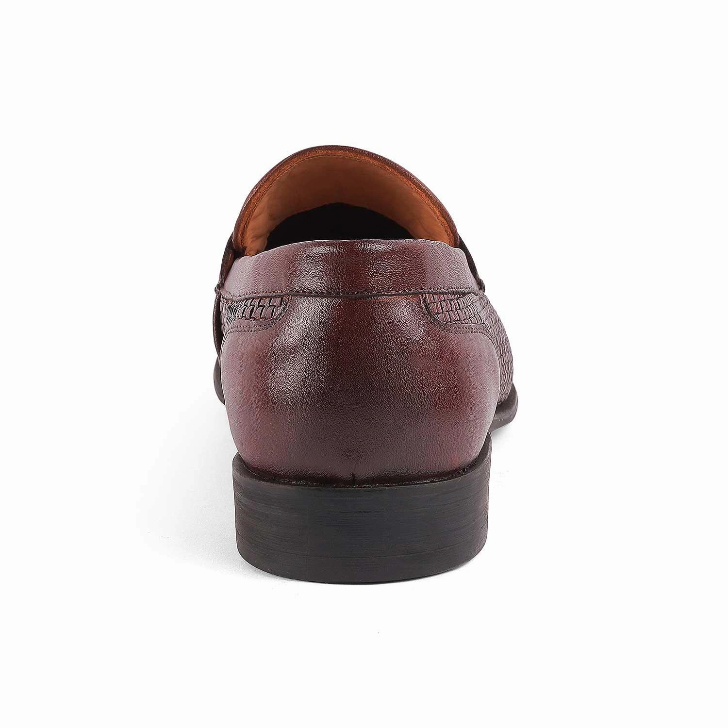 Tresmode Jim Brown Men's Leather Penny Loafers Dan Lug Loafers