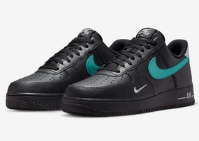 Free Run Nike Shoes Nike Air Force 1 '07 FD0654-001 Sneakers Mens Black Blue Leather Lifestyle Shoes