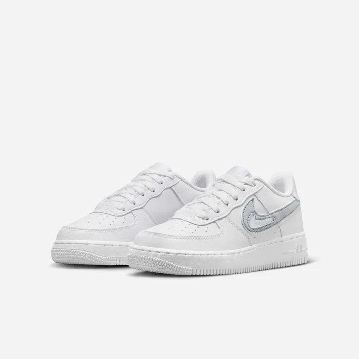Nike Air Force 1 FQ2413-100 Sneaker Kids US  White Photon Lifestyle Shoes Nike Shoes Self Tie