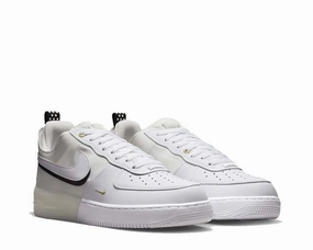 Nike Shoe Cleaning Kit Nike Air Force 1 React DQ7669-100 Men's White Sail Leather Sneaker Shoes NR6315 (9.5)