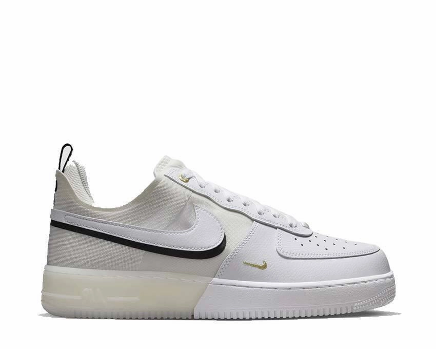 Nike Rift Shoes Nike Air Force 1 React DQ7669-100 Men's White Sail Leather Sneaker Shoes NR6315 (9.5)