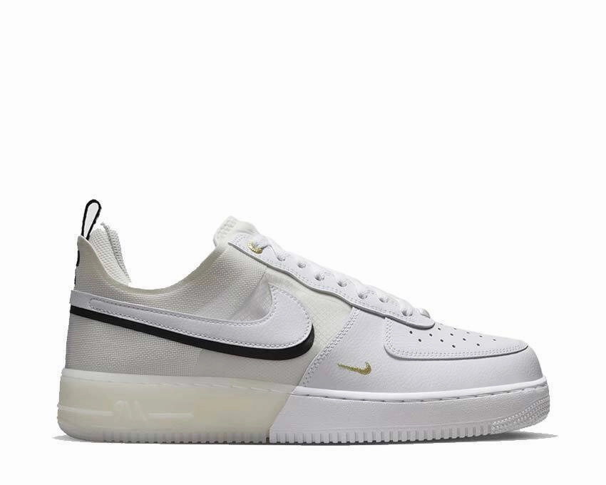 Nike Trail Shoe Nike Air Force 1 React DQ7669-100 Men's White Sail Leather Sneaker Shoes NR6315 (9.5)