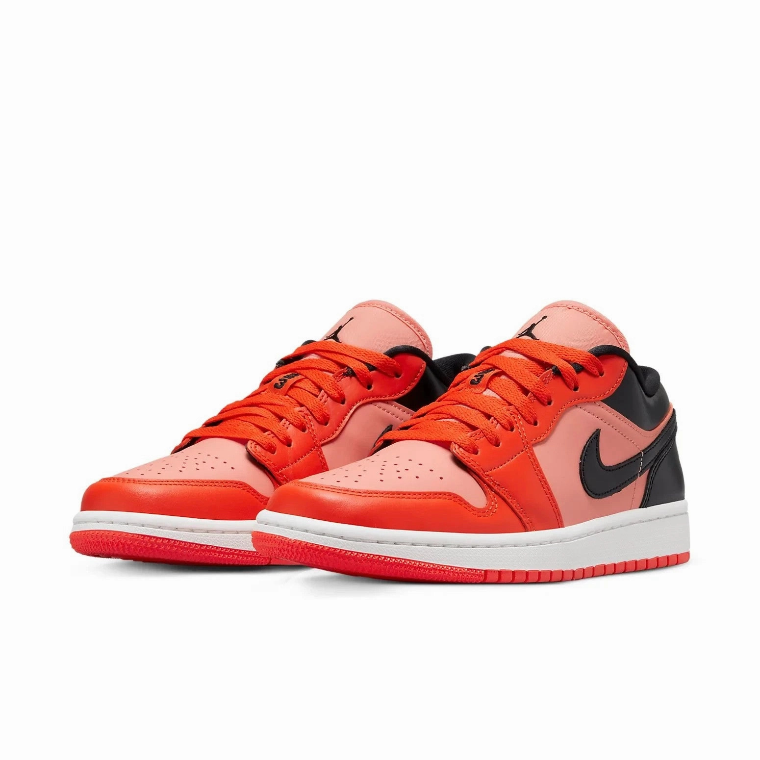 Green And Purple Nike Shoes Nike Air Jordan 1 Low DM3379-600 Sneakers Women's Orange Black Lifestyle Shoes