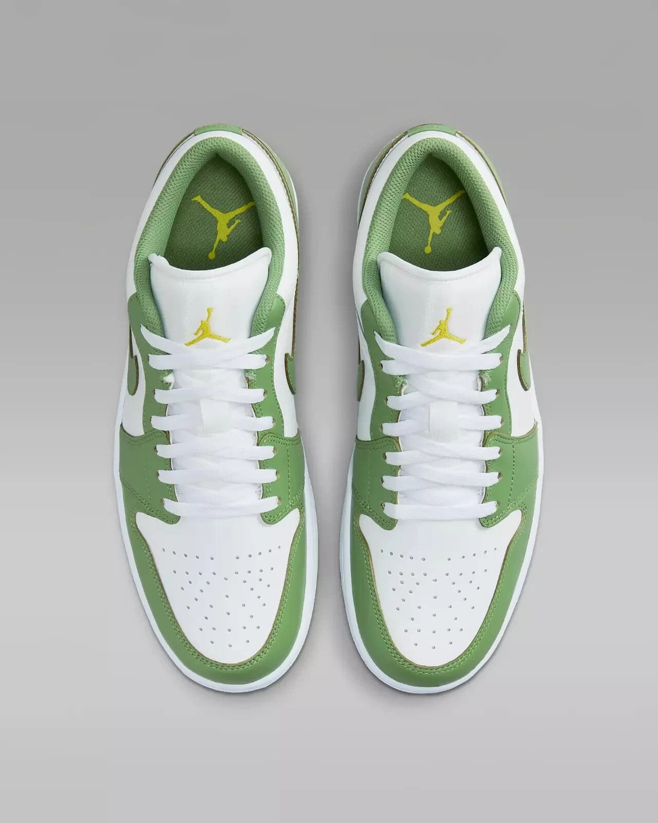 Nike Air Jordan 1 Low SE HF4823-100 Sneaker Men White Green Leather Shoes TF6886 (White,8.5) Nike Sb Shoes Paul Rodriguez