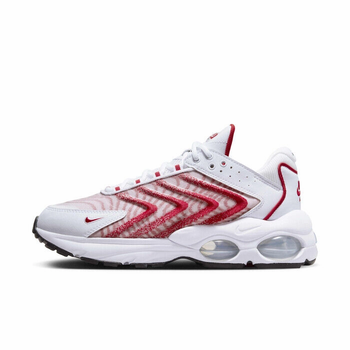 Best Rated Nike Running Shoes Nike Air Max TW DQ3984-104 Sneaker Men's White Red Lace Up Casual Shoes NR8009