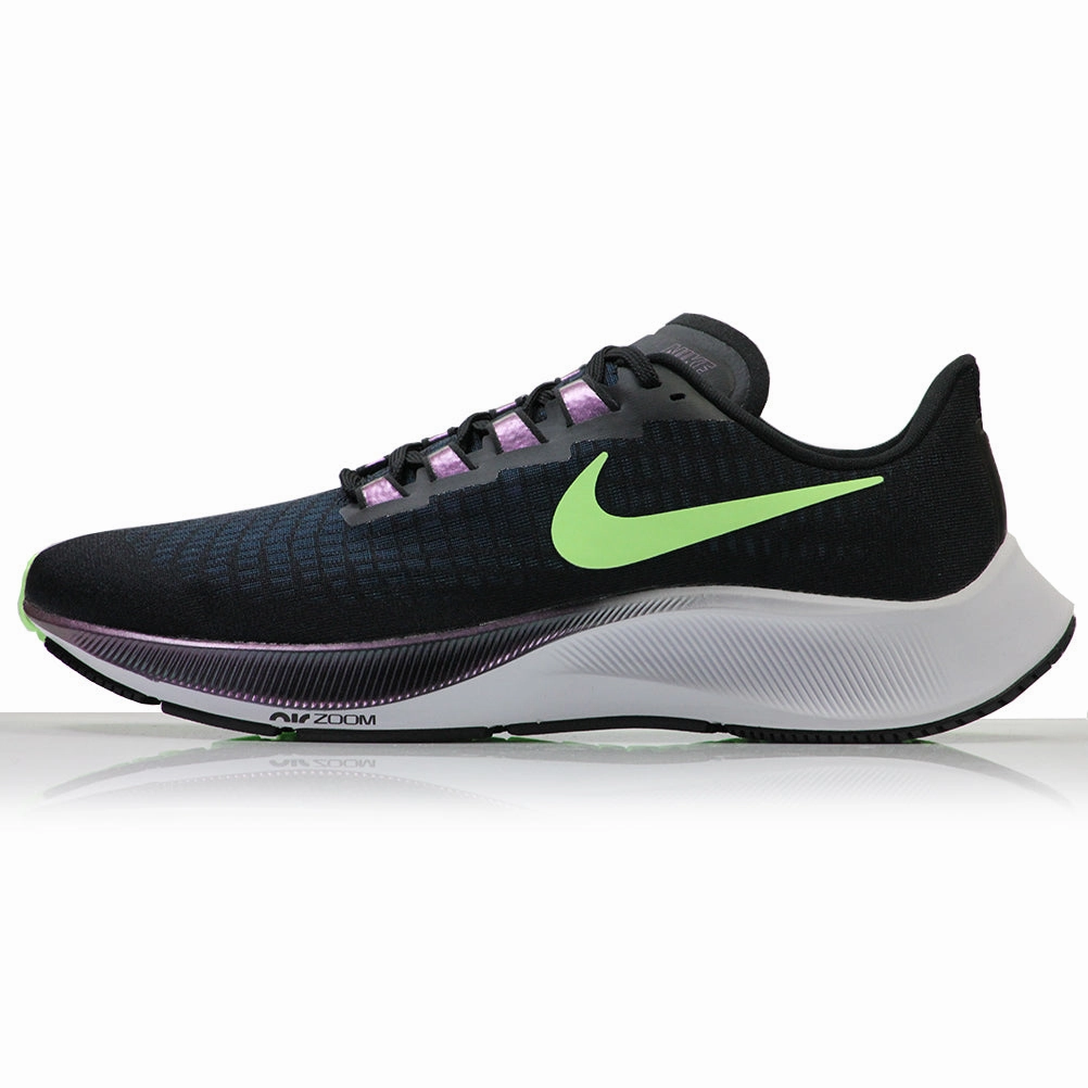Nike Air Zoom Pegasus 37 Men's Running Shoe - Black/Lime Blast Best Weightlifting And Running Shoes