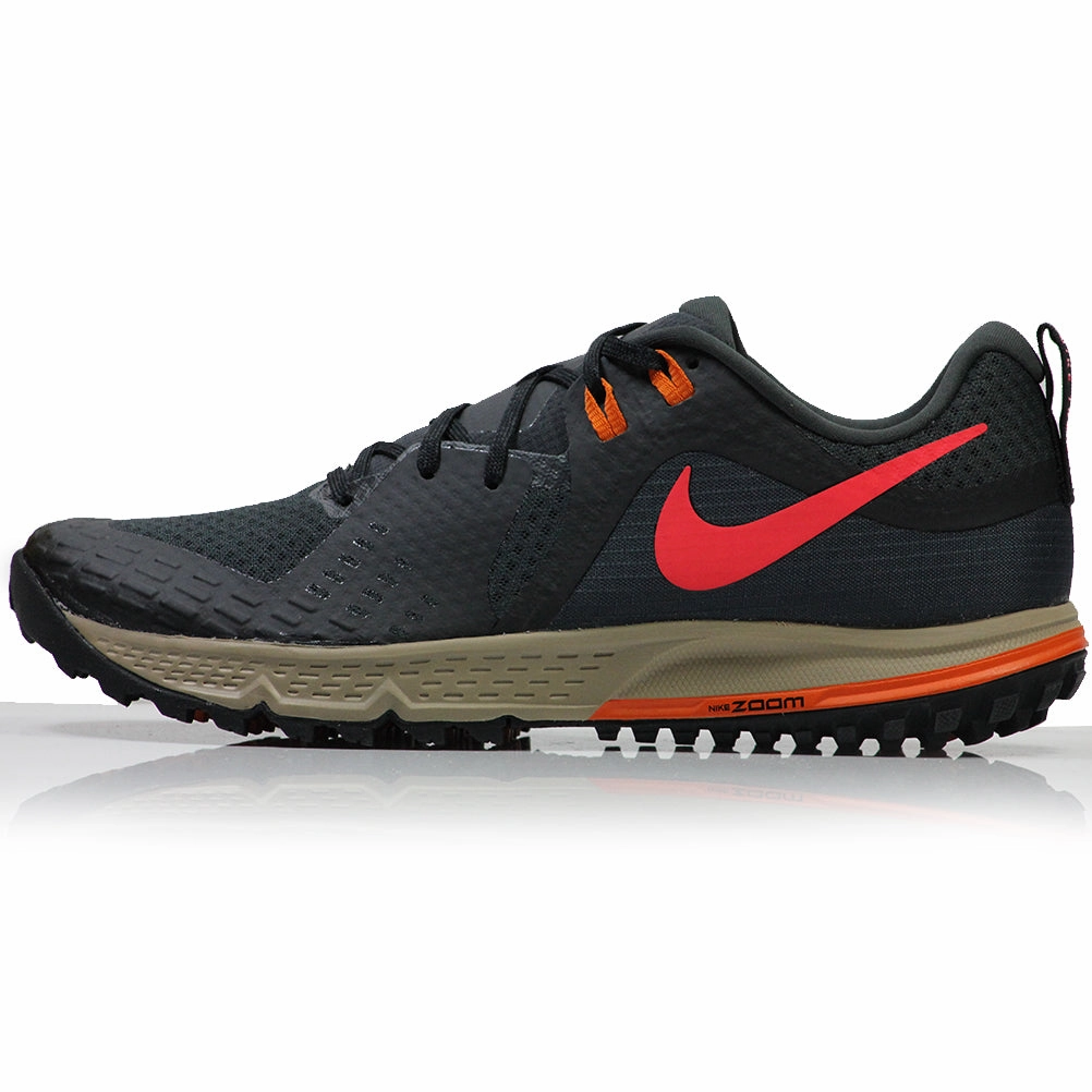 Nike Air Zoom Wildhorse 5 Men's Trail Running Shoe - Dark Smoke Grey/Laser Crimson Trail Running Shoes With Wide Toe Box