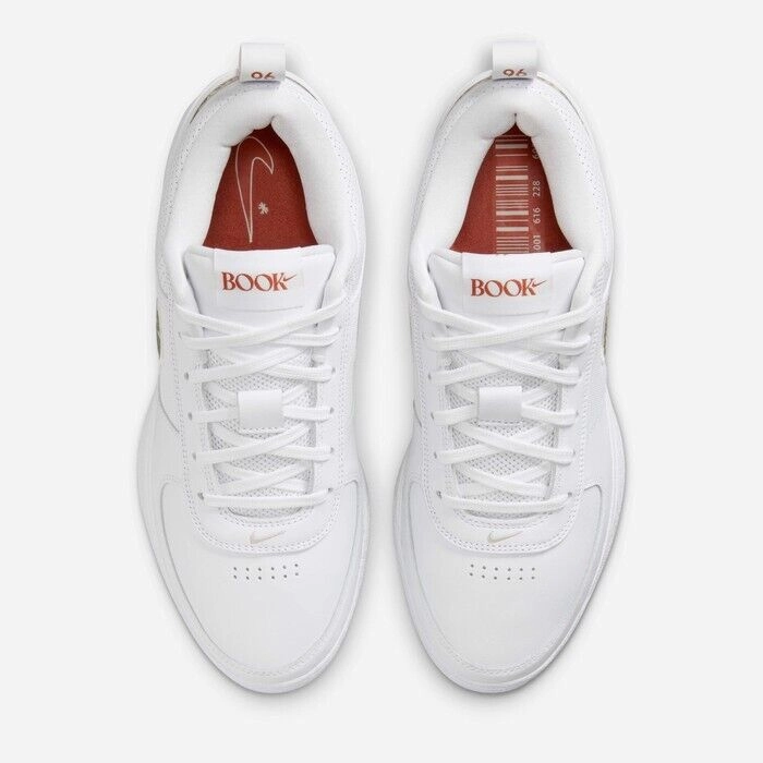 Nike Book 1 'Rattlesnake' FJ4249-101 Men's White Leather Basketball Shoes TF5739 (White,9) Nike Gamma Force Casual Shoes