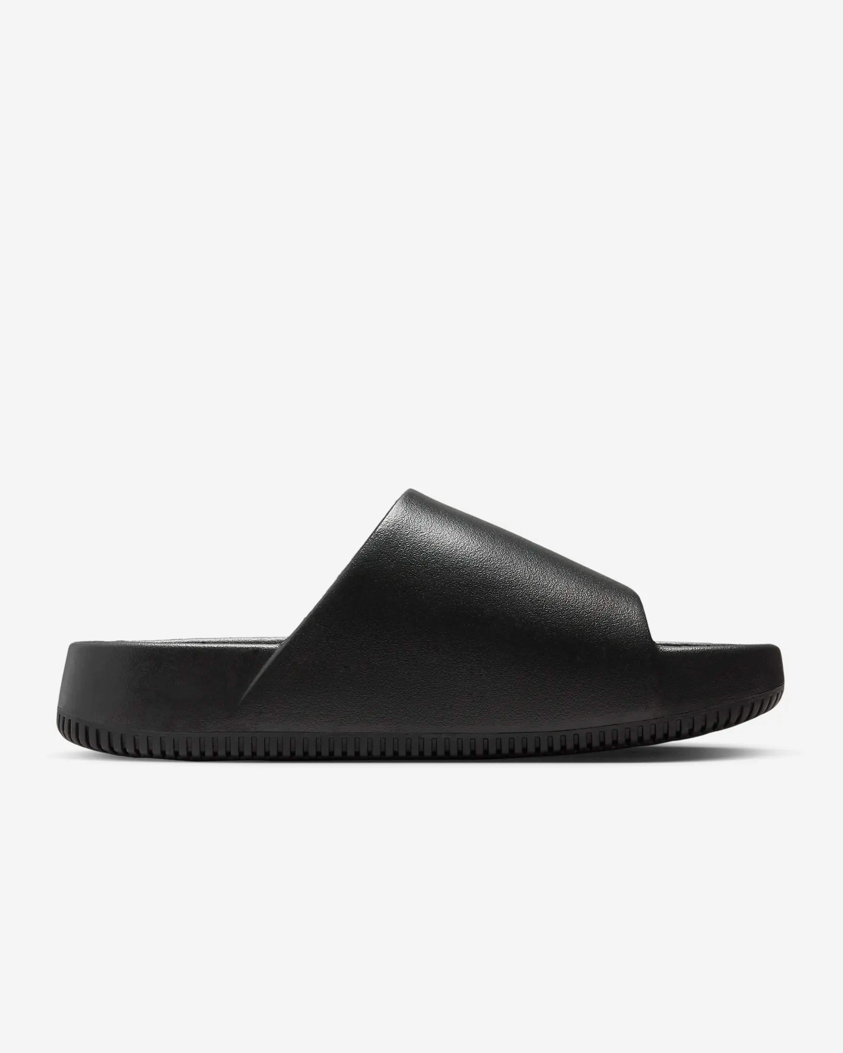 Nike Men's Calm Slides - Black Fur Slippers