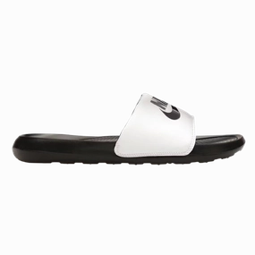 Nike Men's Victori One Slides - Black / White / Black Classic Doodle Fur Slide