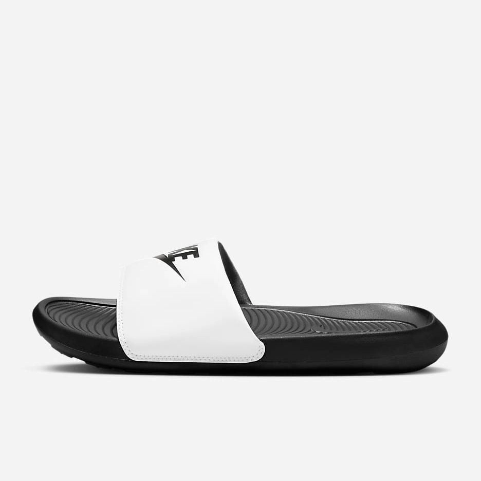 Nike Men's Victori One Slides - Black / White / Black Slippers Japanese