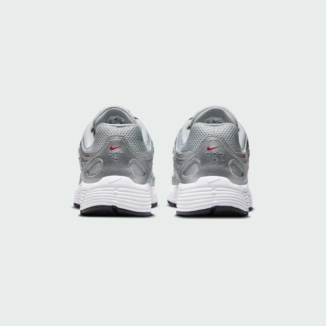 Nike Golf Shoes Jordan Nike P-6000 Juniors Silver Mesh Running Trainers HV5064 002
