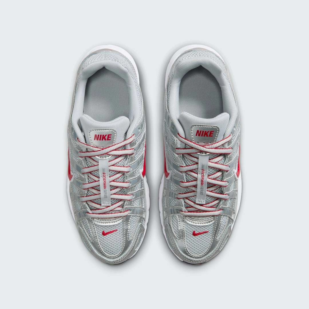 Nike Ispa Shoes Nike P-6000 Juniors Silver Mesh Running Trainers HV5064 002