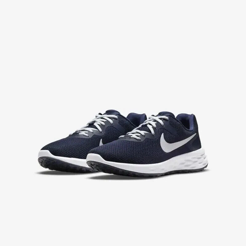 Nike Revolution 6 DC3728-401 Sneaker Men's  Navy White Running Shoes HAM110 Nike Shoes Wallpaper