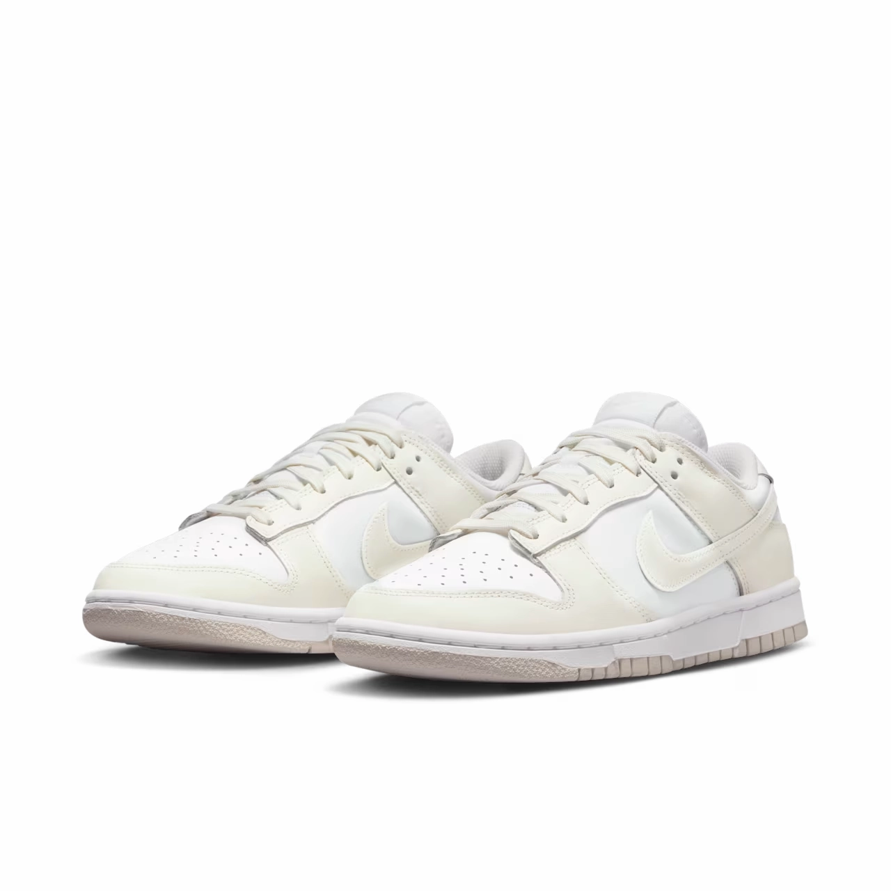 Spikes Running Shoes Nike Nike Dunk Low FZ4347-100 Sneaker Women White Blue Leather Lifestyle Shoes FD1289