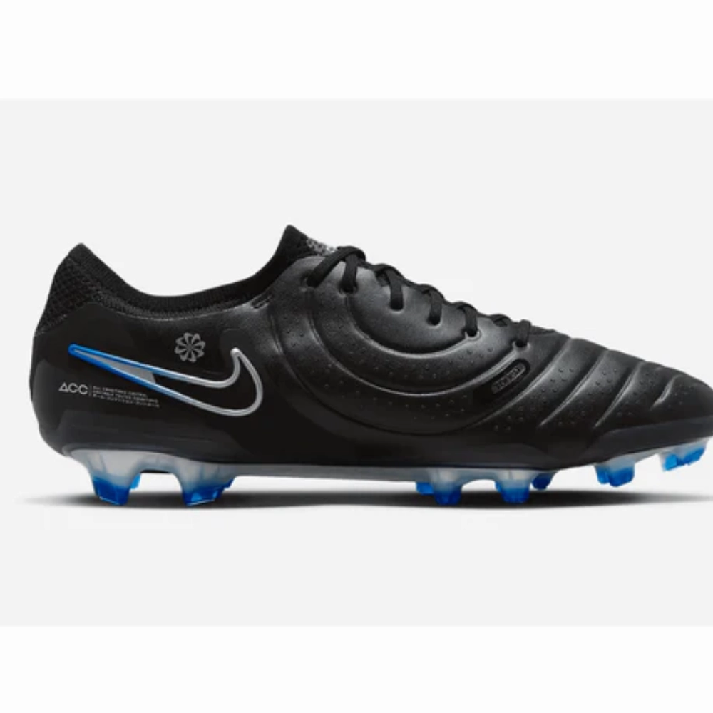 Nike Tiempo Legend 10 Elite DV4328-040 Mens 4 Black Leather Soccer Cleats TF2753 Primeknit Soccer Cleat