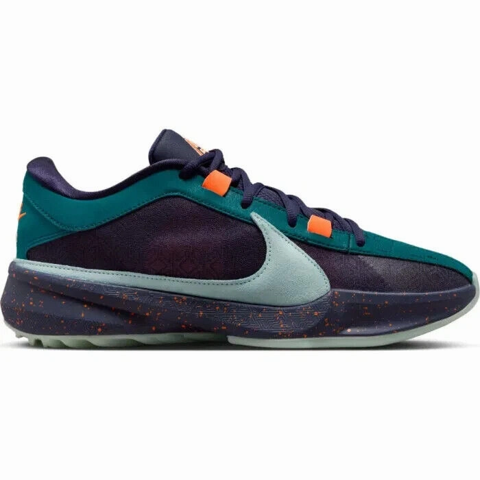 Nike Jordan Nike Zoom Freak 5 DX4985-300 Sneakers Men's Geode Teal Purple Ink Shoes FD350