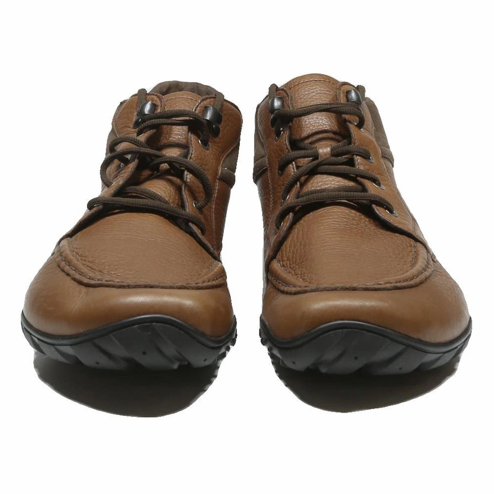 NIMBLE Mens Lace-Up Boots Brown Leather UK 8 Comfortable Durable Stylish Waterproof Duck Boots