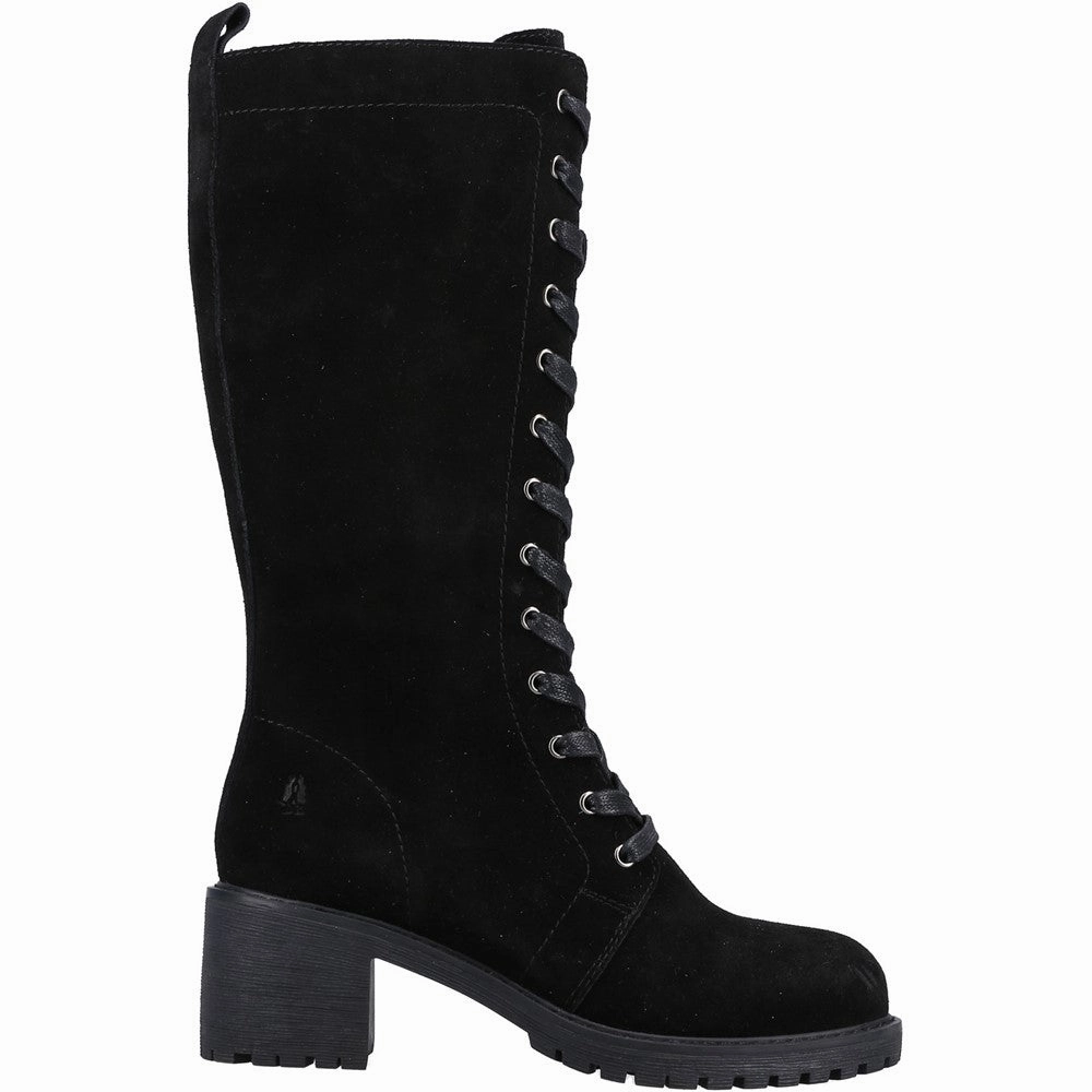 Hush Puppies Frankie Lace Boot Knee High Boots For Extra Large Calves