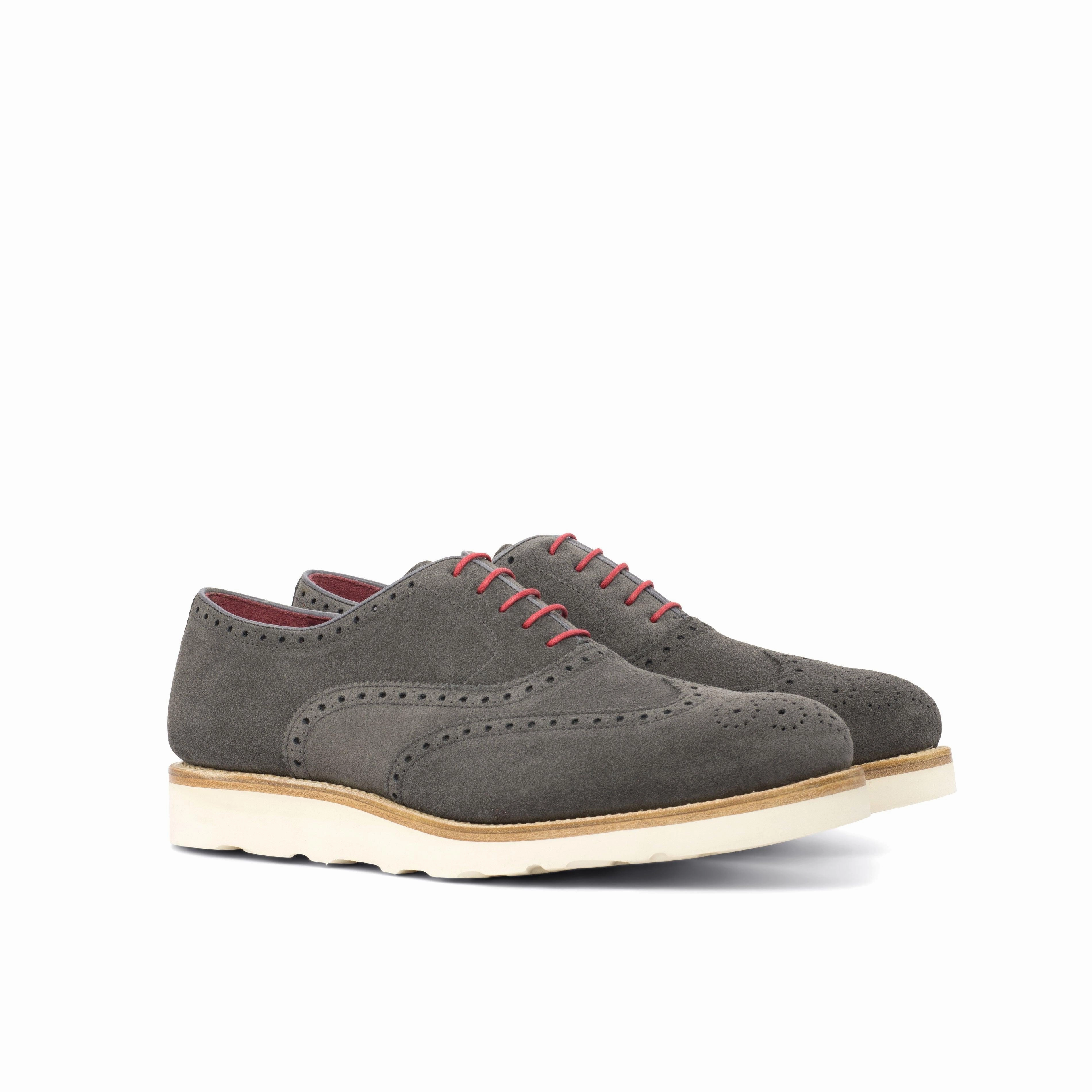 Chatham Brogues Casual Brogue Shoes Grey Suede