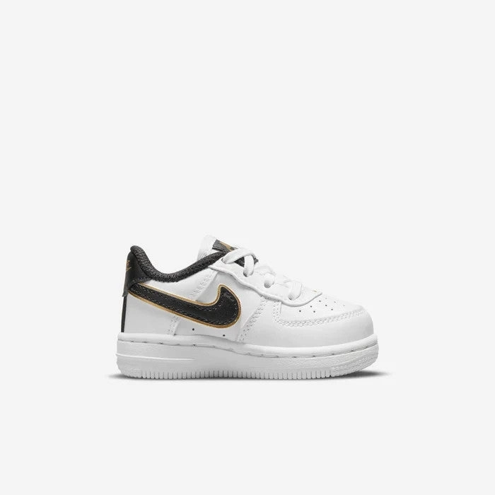 Nike Force 1 LV8 DM3387-100 Sneakers Toddler White Black Leather Lifestyle Shoes Build Your Own Nike Shoes
