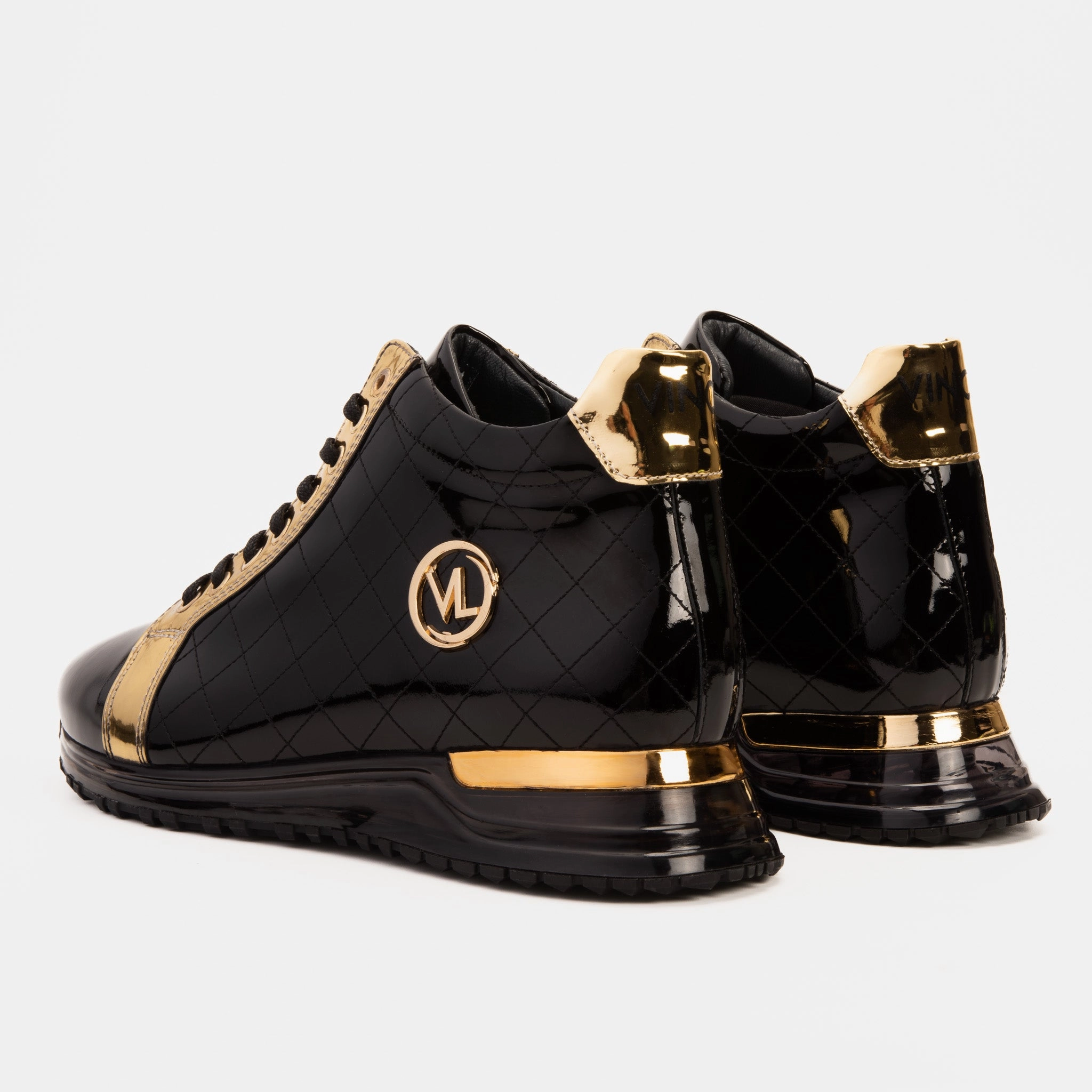 Tree Climbing Boots With Spikes The Prestige Black & Gold  Limited Edition  High-Top Men Sneaker