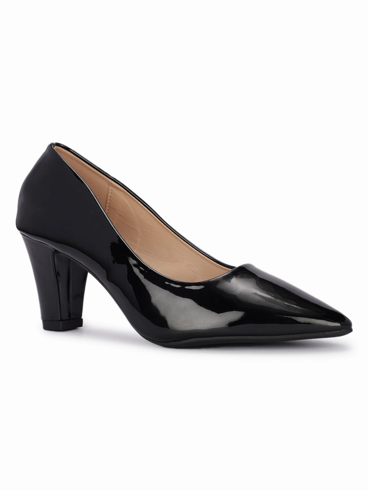 Block High Heel Sandals Nuvina Patent Block Heel Stilettoes