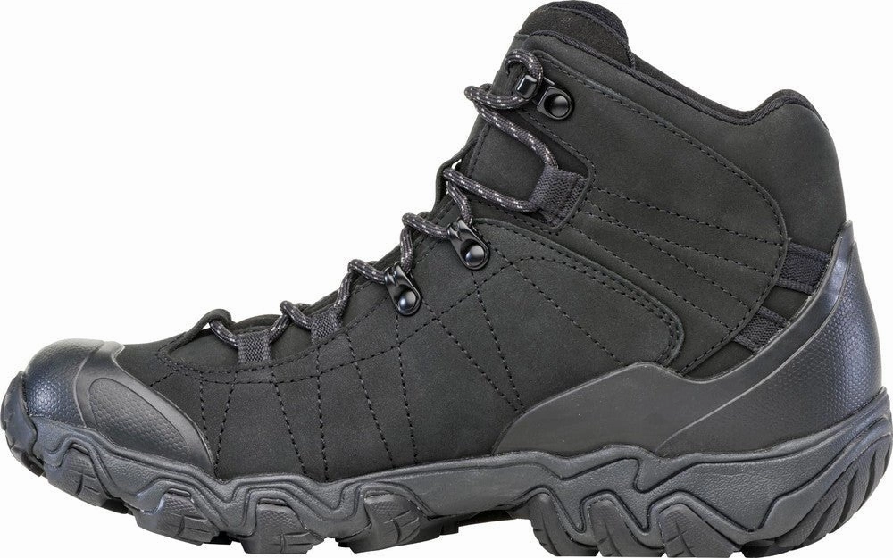 Mesh Hiking Boots Oboz Men's Bridger Mid Waterproof - Black Sea