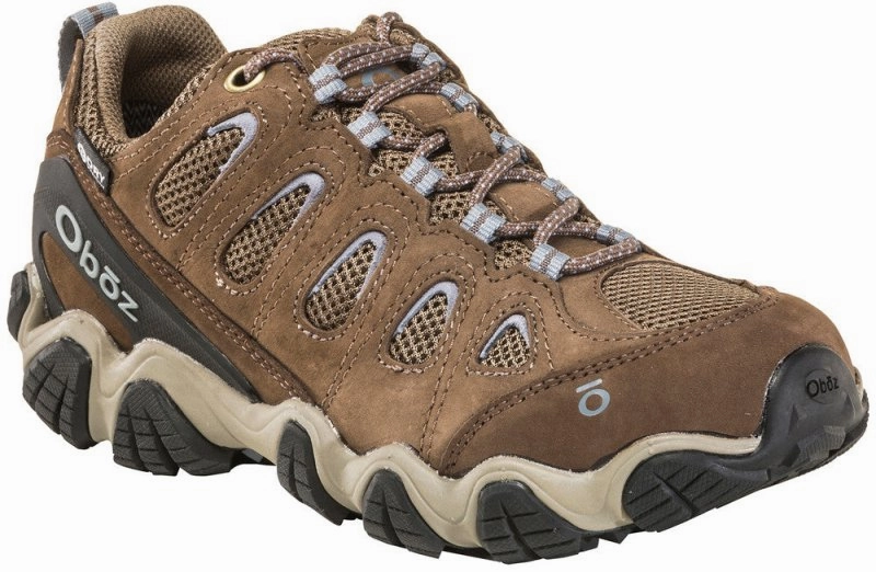 Oboz Women's Sawtooth II Low Waterproof - Brindle/Tradewinds Blue Quality Hiking Boots