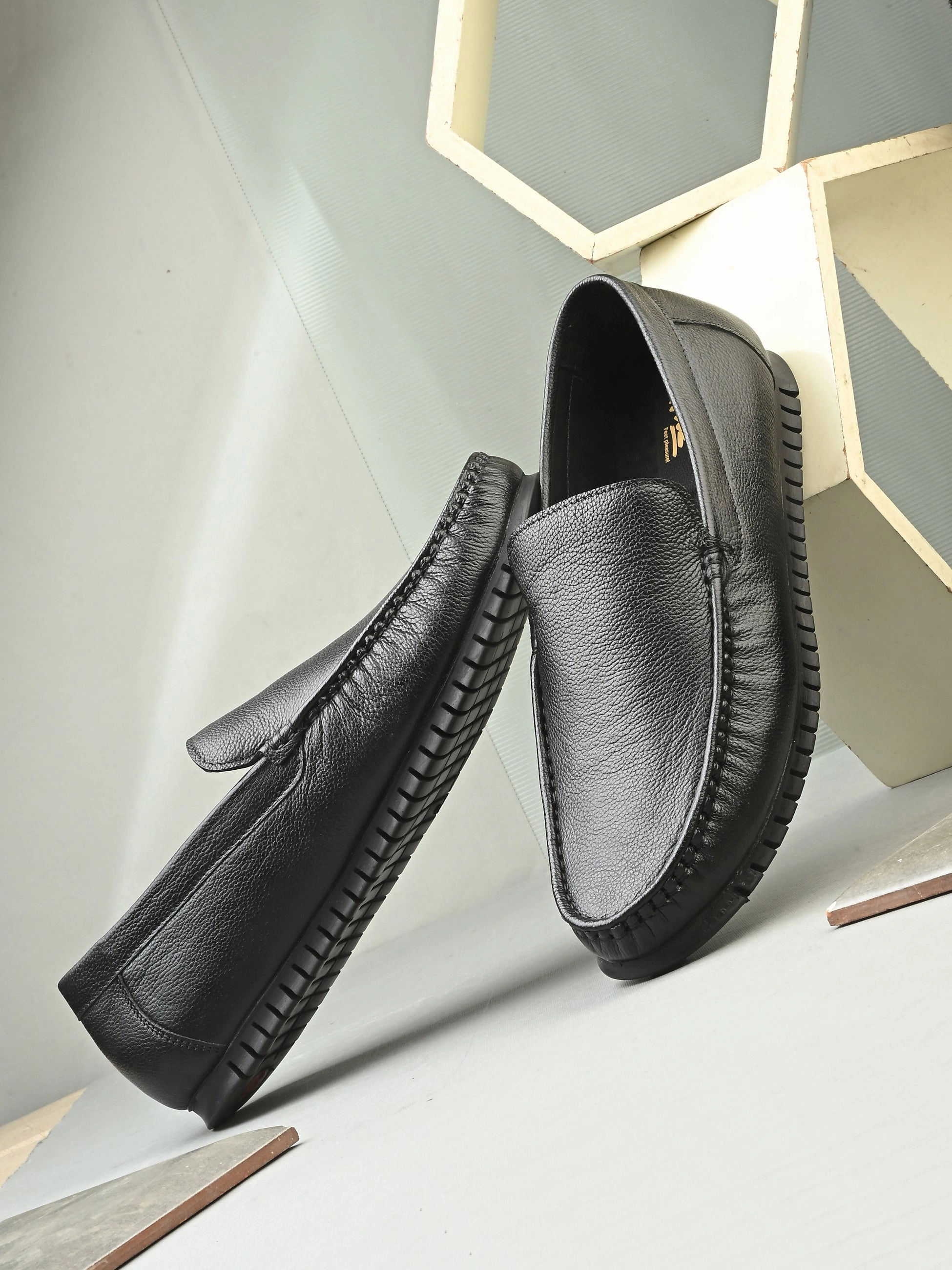 Sale Loafers Ochre Leather Flexi Loafers