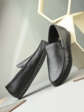 Ochre Leather Flexi Loafers Sezane Albane Loafers