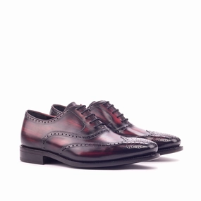 Burgundy Patina Leather Brogues Brogues Casual Wear
