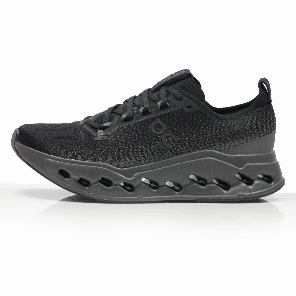 On Cloudsurfer Max men's Running Shoe - Black/Eclipse Running Shoes Outside