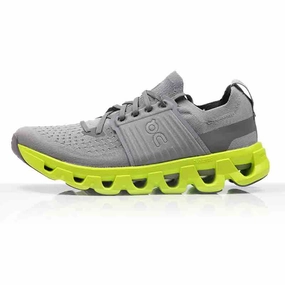 New Axelion Nxt Running Shoe 8 On Cloudswift 4 Men's Running Shoe - Alloy/Lime
