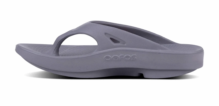 Flip Flops Size 2 OOFOS OOriginal Unisex (Slate)