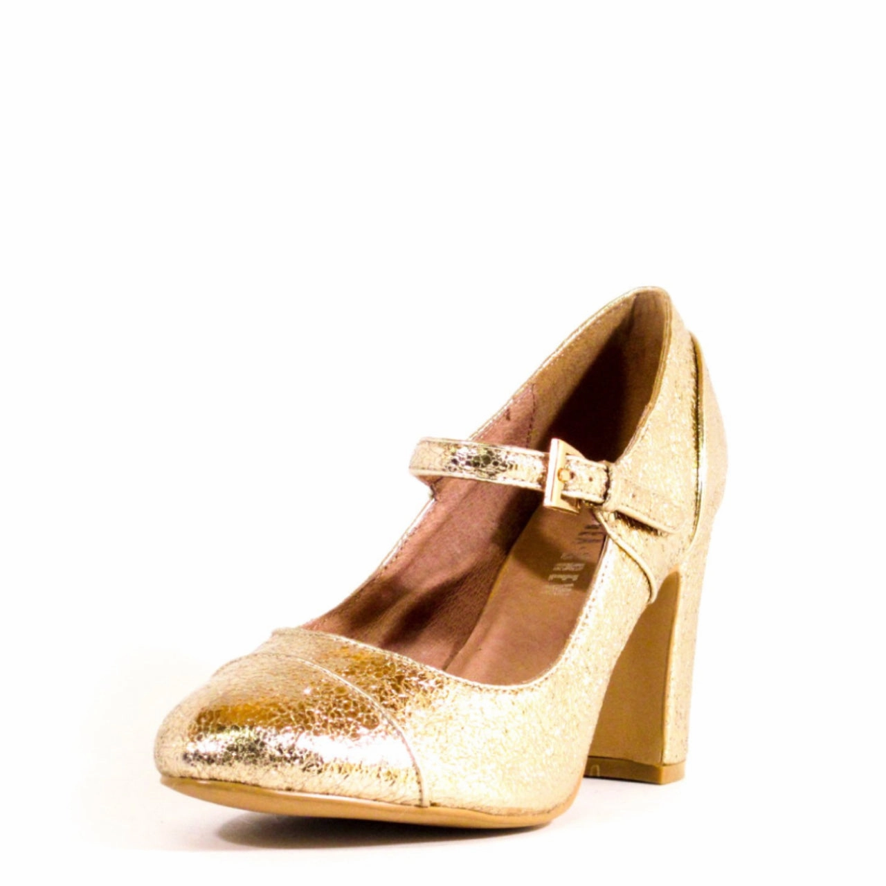 Perfume High Heel Orlando Gold Mary Jane Heels