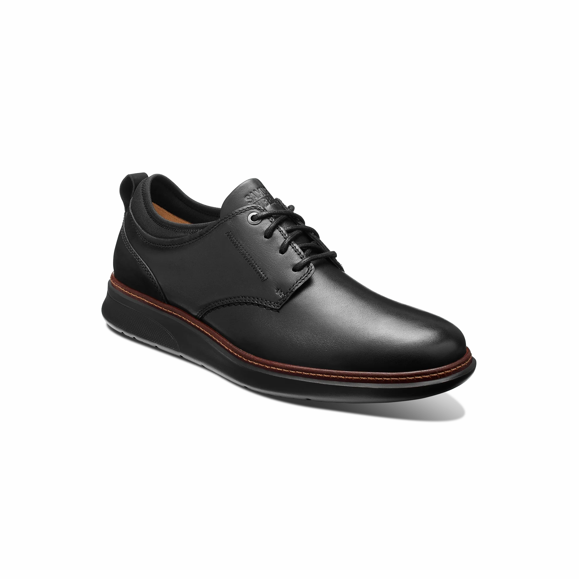 Men's Rafael Lace Up-Black Leather on Black Sole | Samuel Hubbard Ollio Oxfords