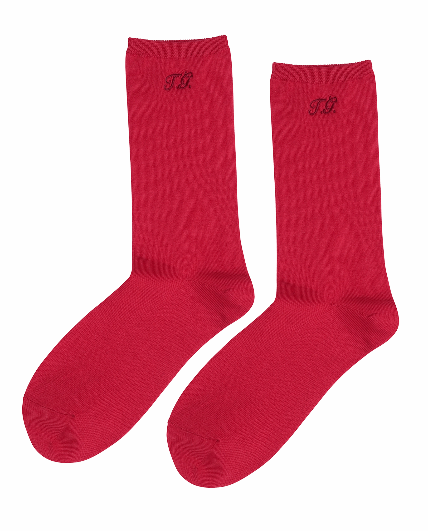 Targahee Iii Oxfords The Monogrammed Trouser Sock. -- Poppy Red