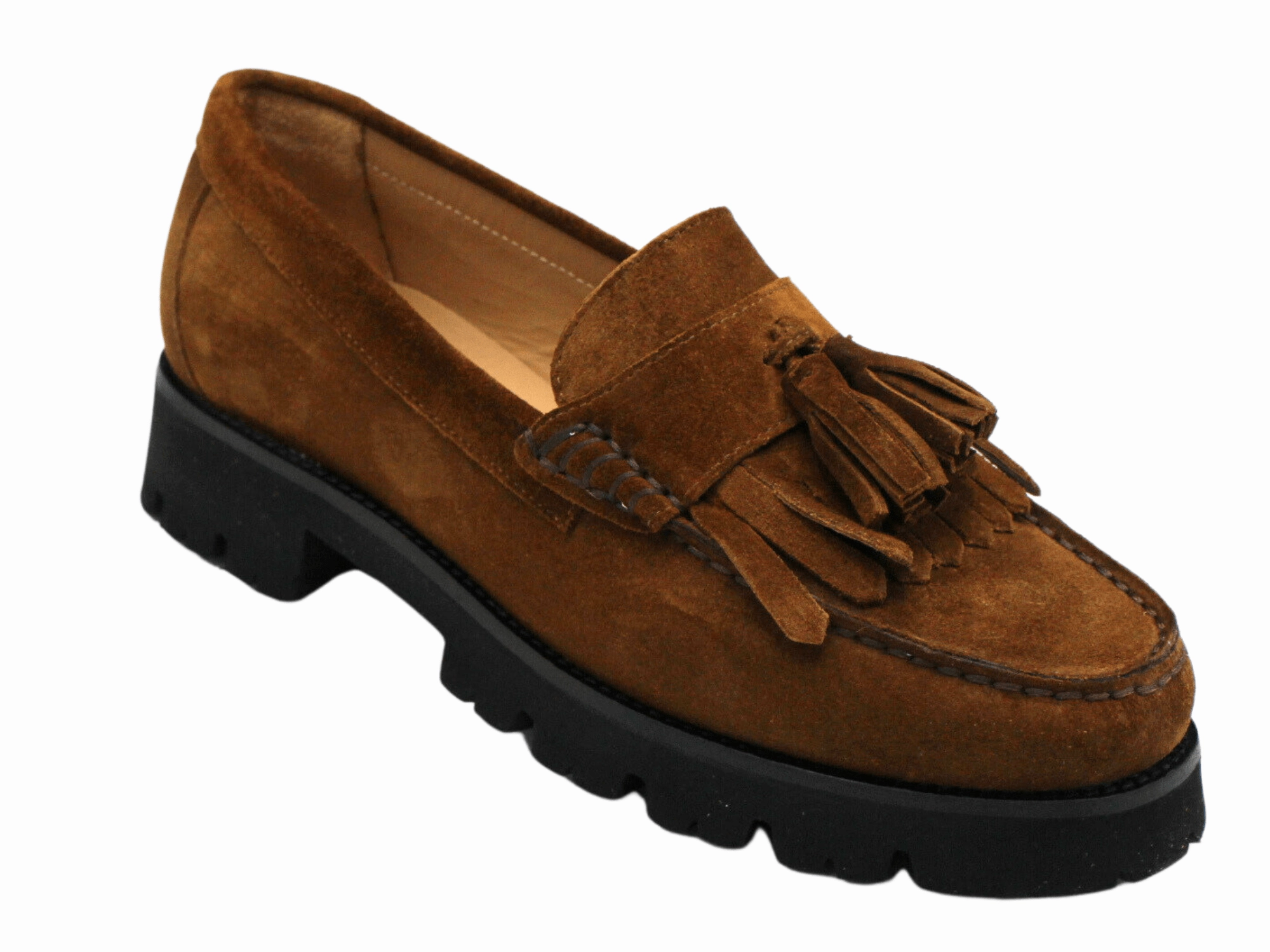7975 Suede Loafer Rubber Sole Oxford Shoes