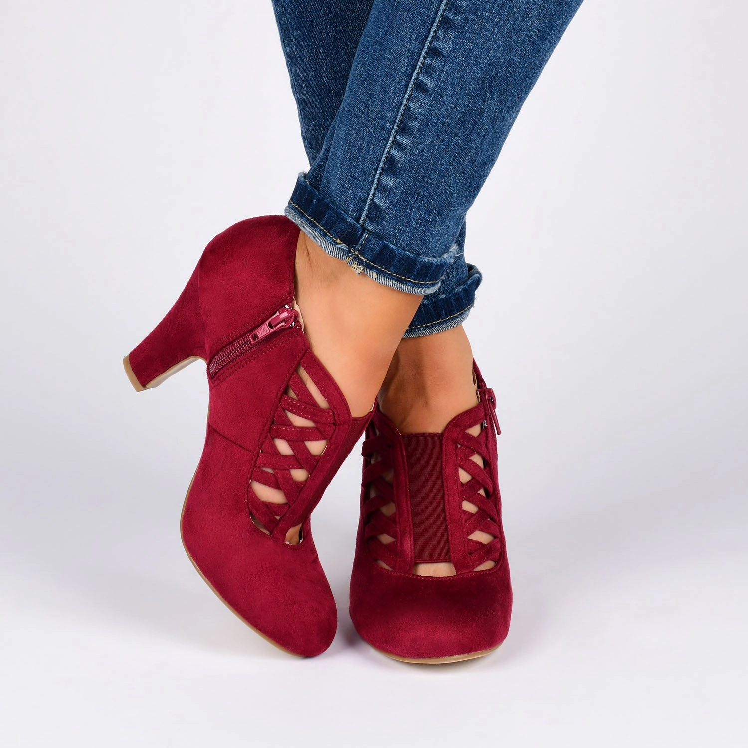 PIPER CONE HEELED BOOTIES IN WIDE Aldo Oxfords