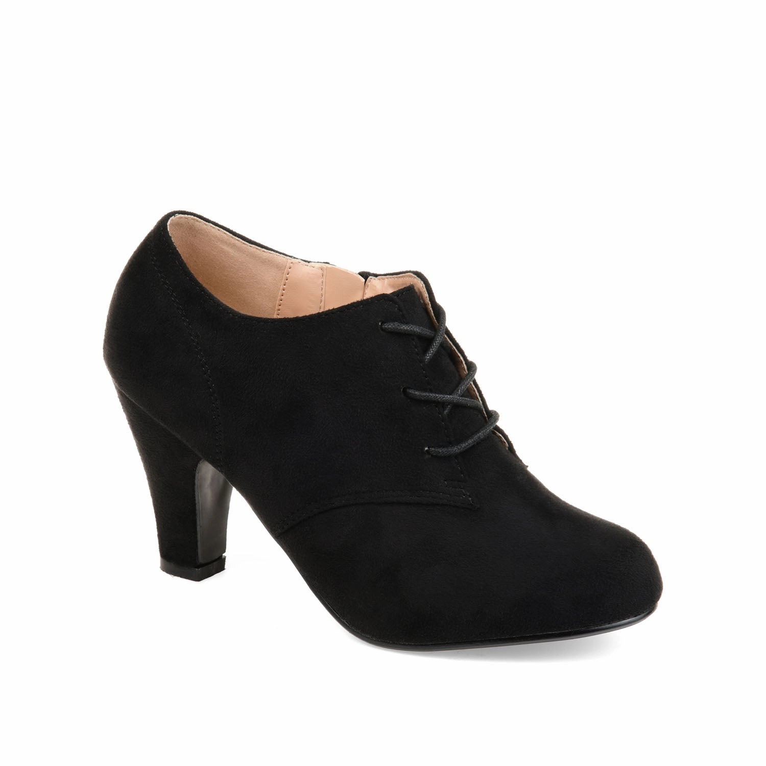 Casual Suede Oxfords LEONA LACE-UP BOOTIES IN WIDE