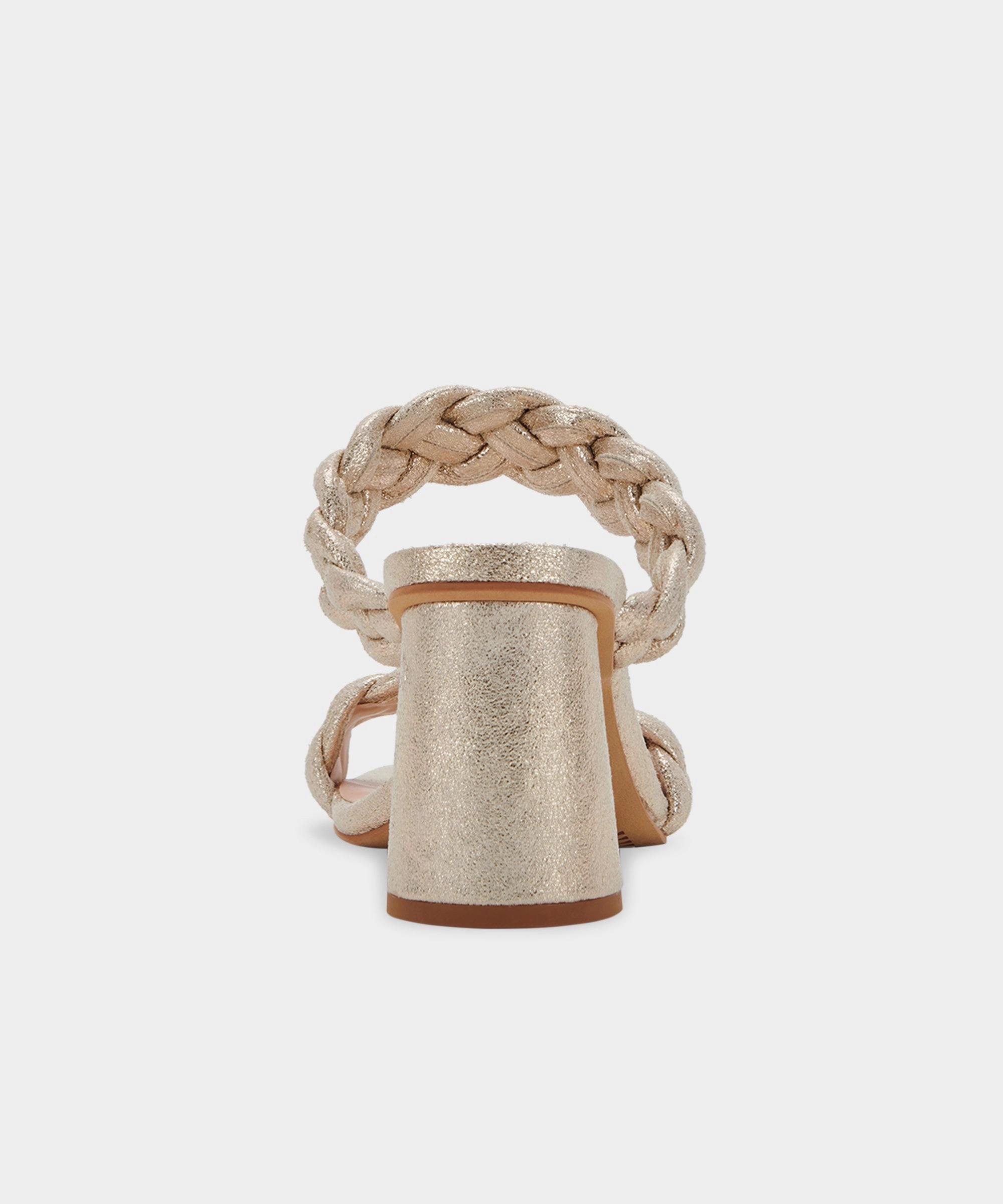 High Low Heels PAILY HEELS LIGHT GOLD METALLIC STELLA SUEDE - re:vita